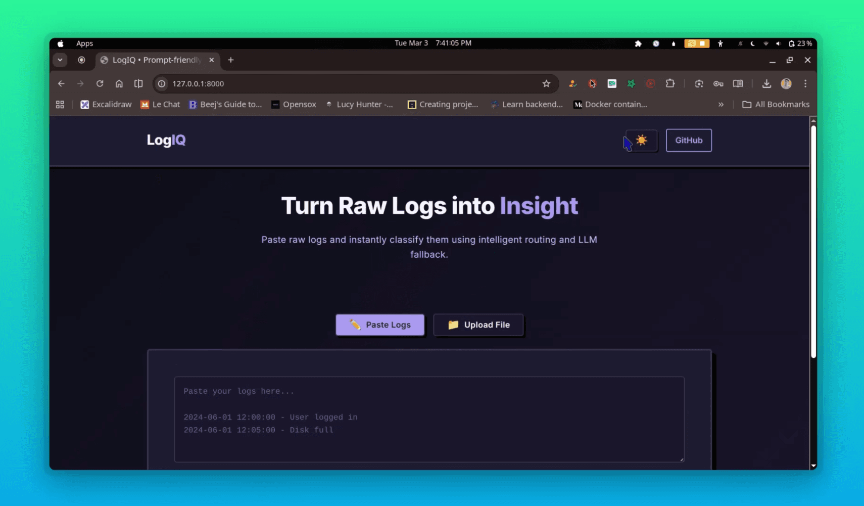 LogIQ – Hybrid Log Classification